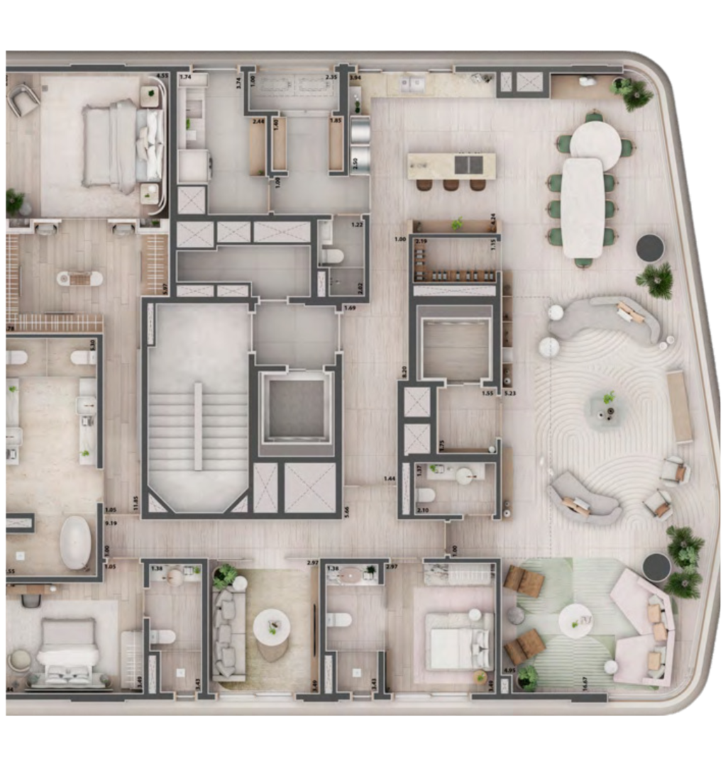 Planta 322 m²