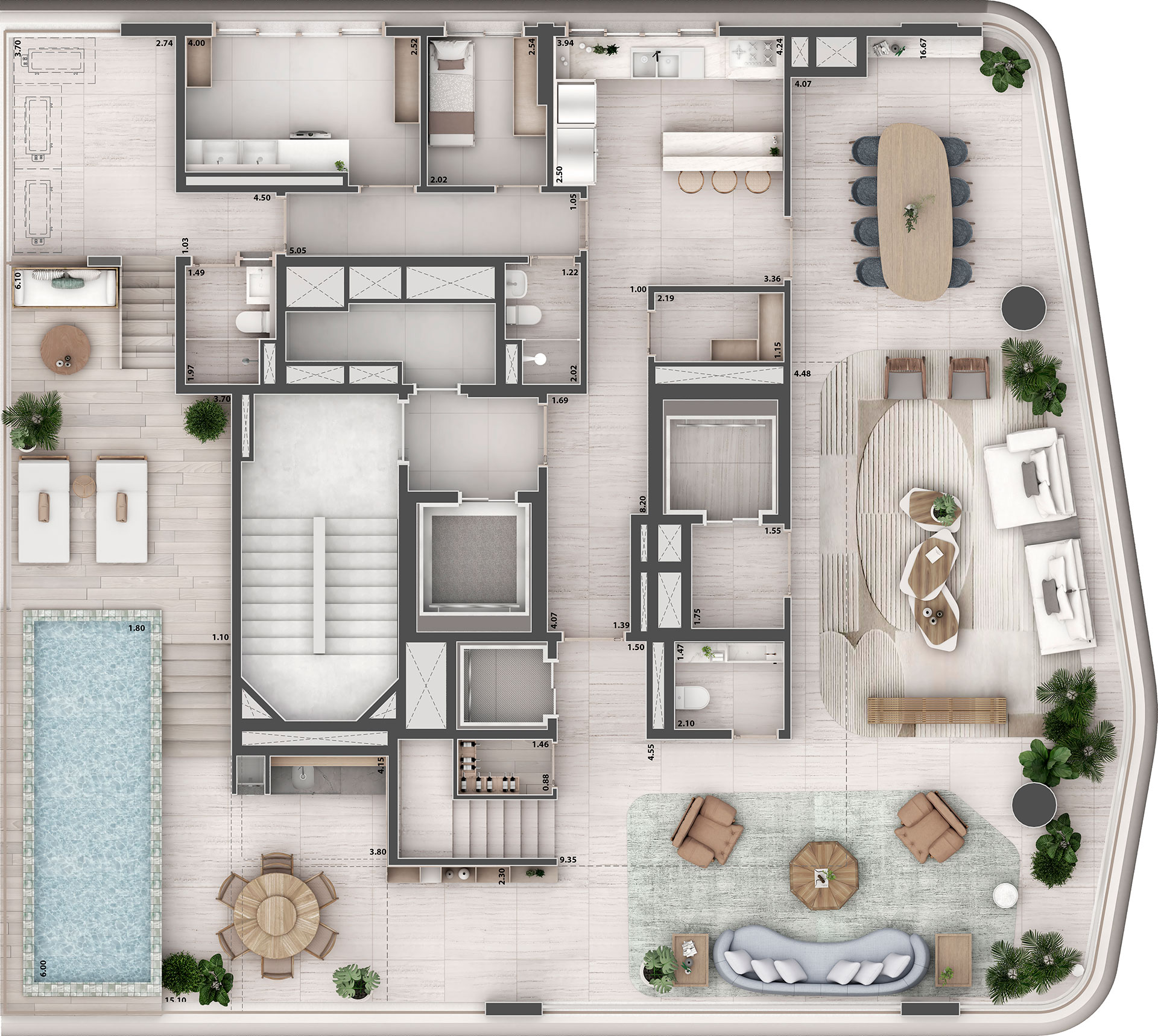 Planta 478 m²